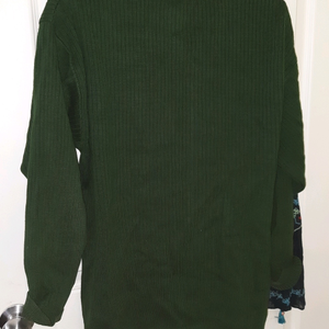 Vintage Green Knit Cardigan