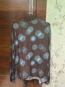 Brown Polka Dot Blouse