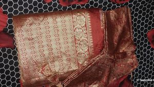Banarsi Silk Saree With Stitch Blouse