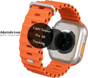 T800 Ultra Smart Watch with Beautiful Strap, Blue