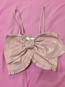 Pink Bow Crop Top 🎀💓