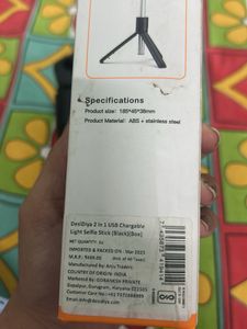 Selfie Stick with Light