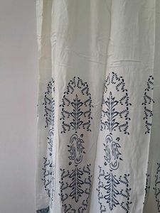 White Long Kurti With Duppatta