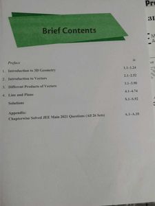 JEE Advanced Vectors &amp; 3D Geometry