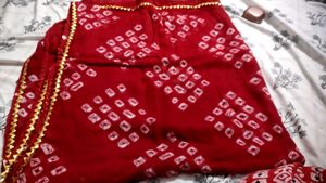 Cotton Bandhani Dupatta Combo