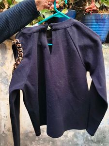 Chic Black Long Sleeve Top