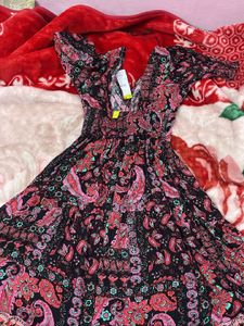Paisley Print Dress