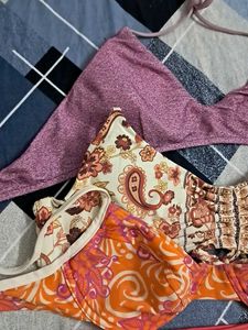 combo Of Four Bra N Panty Imported Fabric