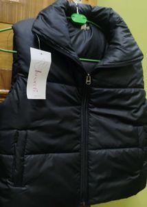 Stylish Black Padded Vest