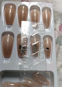 Beautiful Stoned Press-on Nails