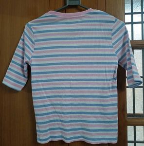 Round Neck Fitted T-shirt