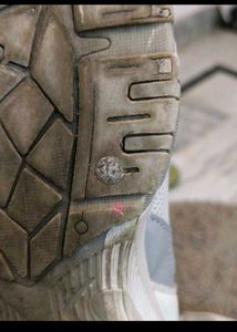 Stylish White &amp; Blue Sneakers