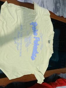 Yellow 'Pure Paradise' Graphic Tee