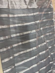 Striped Grey Curtain