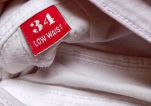 White Low Waist Jeans For Women