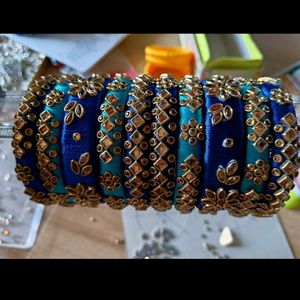 silk thread bangles 10bangles