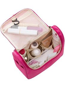 Pink Checkered Toiletry Bag