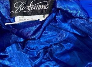 La Femme Royal Blue Cocktail Dress