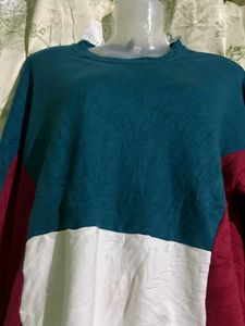 Color Block Crewneck Sweatshirt