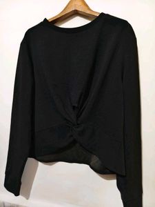 🎁Buy 2, Get 2 Free🎁Black Twist Front Top L/XL