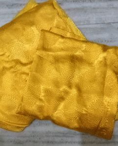 Honey Yellow Silk Suit
