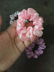 Branded Satin Scrunchies Combo New