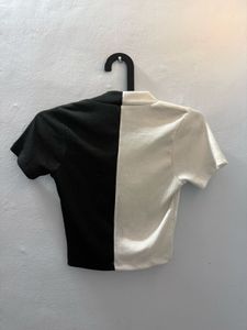 Two-Tone Ribbed Top (S)