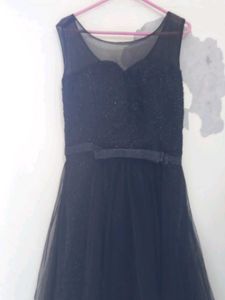 Black Net Gown