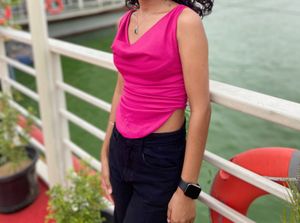 Chic Pink Sleeveless Top