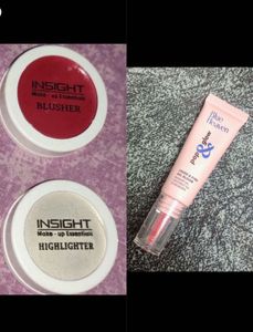 Combo of blush and highlighter