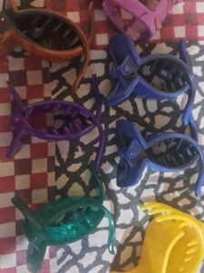 Colorful Hair Claw Clip Set Of 7