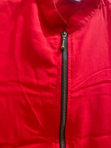 Red Sleeveless Kurta