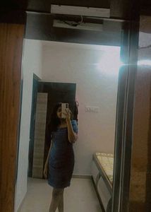 Blue Ruched Bodycon Mini Dress