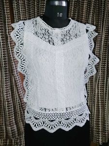 Trendy White Coloured Top