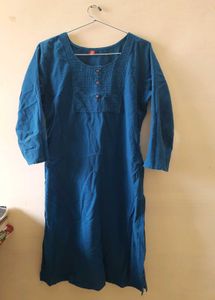 Cotton Blue Kurti
