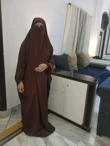 2-2 Jilbab N Khimar Black Brown