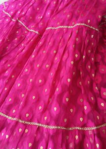 Pink Tiered Maxi Skirt