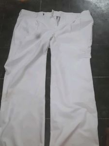White Casual Pants