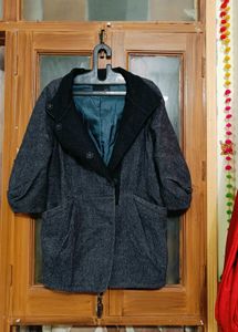 🇳🇿💫🎀Elegant Gray Wool Coat