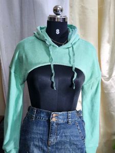 Tokyo Talkies Full Sleeves Self Design Sweatshirt