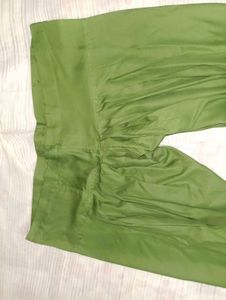 Green Embroidered Kurti Set
