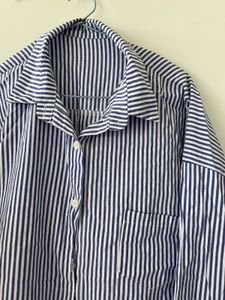 Striped Button-Down oversized Shirt