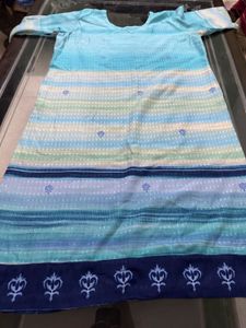 Blue Kurta Set With Dupatta