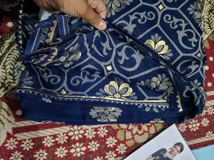 Fully Printed &amp; Sparkled Sarees With Blouse