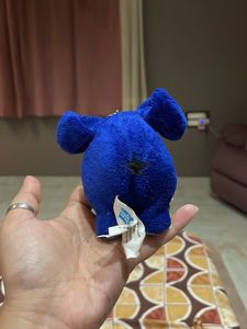 Cute Blue Elephant Keychain