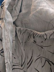 Abstract Print Sheer Top