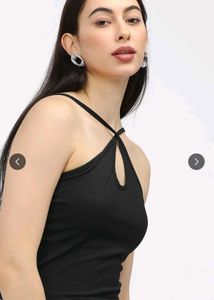Chic Black Halter Top