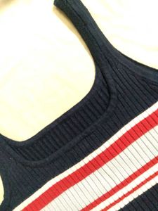 Striped Crop Tank Top