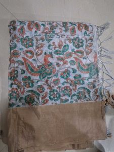Silver Colour Tissue Saree