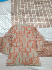 Kids Girls Long Wool Top